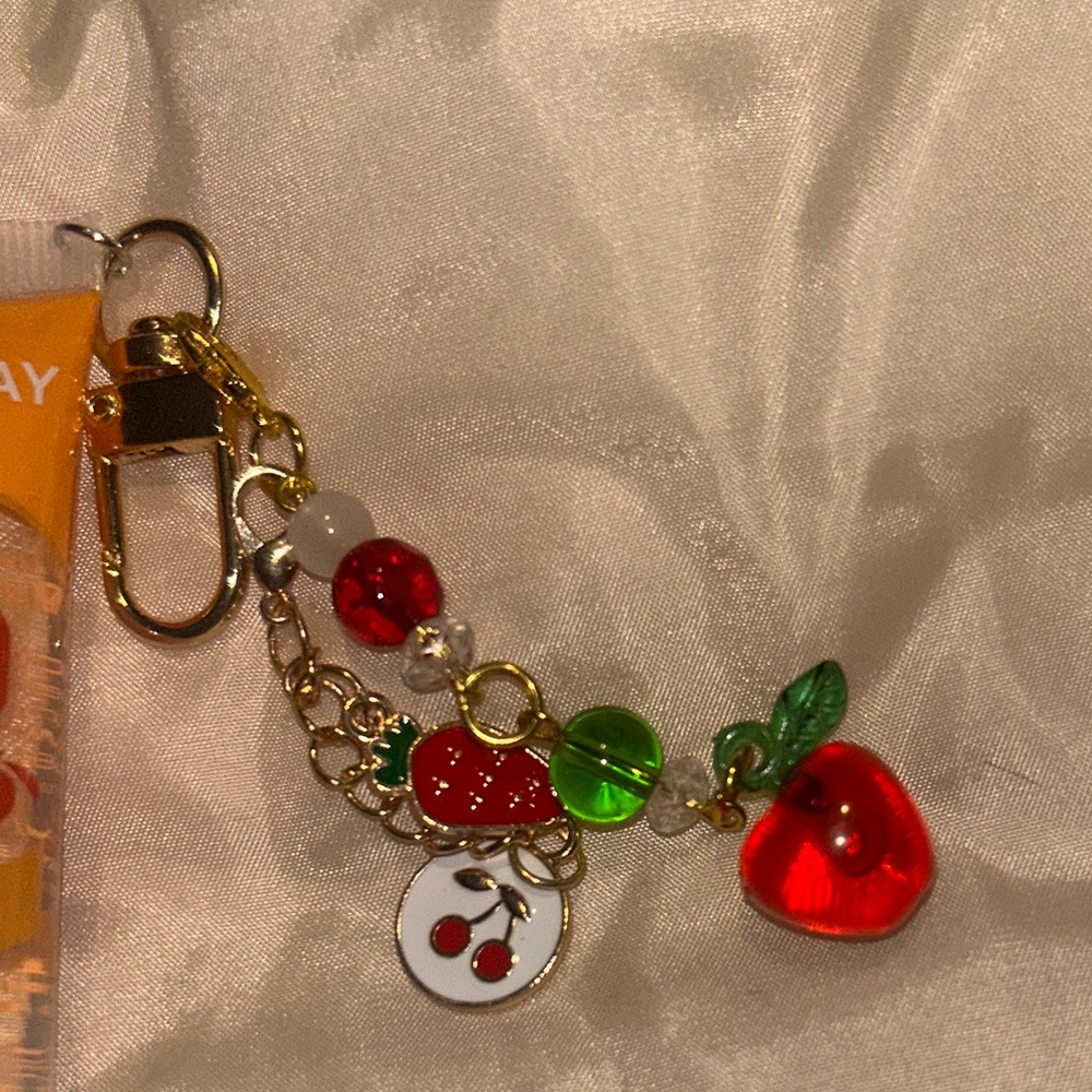 Hand Crafted Mango Butter Lip Gloss with Cherry Charm - Picture 2 of 3